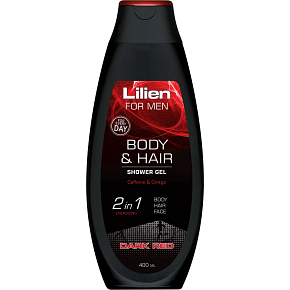 Lilien Men Dark Red shower shampoo for men, 400 ml