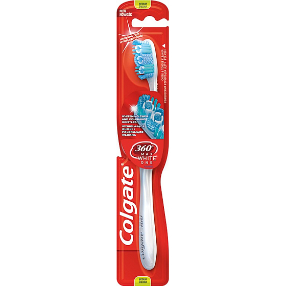 Colgate 360 ° Max White One Medium medium toothbrush 1 piece