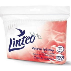 Linteo Care & Comfort fine cotton swabs bag of 200 pieces