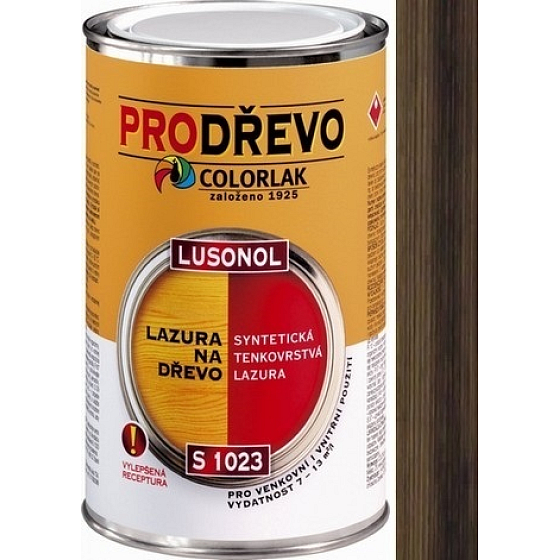Colorlak Lazura Lusonol S1023 synthetic penetration glaze Palisander light 0,9l