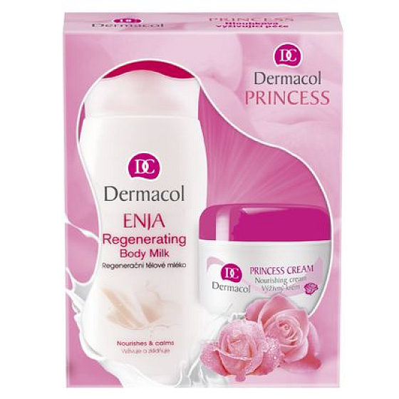 Dermacol Princess Anti-drying cream 50 ml + body lotion 200 ml, cosmetic set