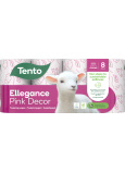 This Ellegance Pink Decor Toilet Paper 150 shreds 3 ply 8 pieces