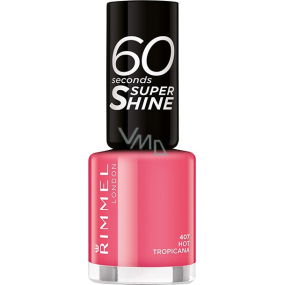 Rimmel London 60 Seconds Super Shine Nail Polish nail polish 407 Hot Tropicana 8 ml