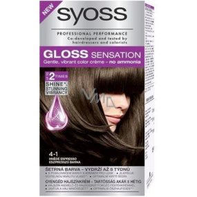 Syoss Gloss Sensation Gentle hair color without ammonia 4-1 Brown espresso 115 ml
