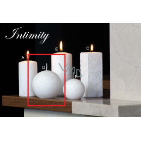 Lima Marble Intimity scented candle white ball diameter 80 mm 1 piece