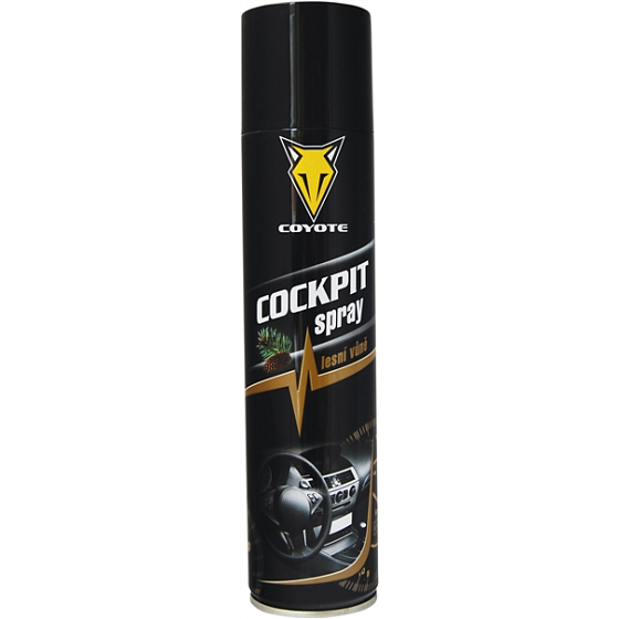 Coyote Cockpit Forest scent antistatic, cleans and treats plastic, leather, rubber, wood, imitation leather in the interior of the vehicle 400 ml spray