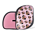 Tangle Teezer Compact Professional compact hair brush, Pug Love - black-pink with dogs