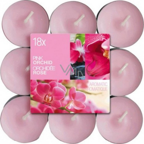 Bolsius Aromatic Pink Orchid - Pink orchid scented tealights 18 pieces, burning time 4 hours