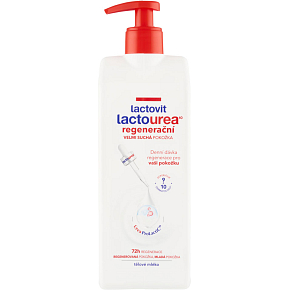 Lactovit Lactourea 10 regenerating body lotion with dispenser, 400 ml