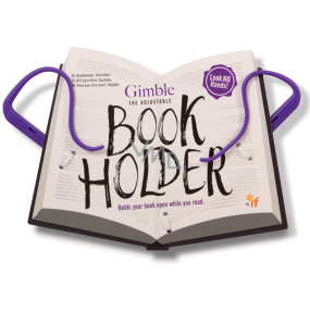 If Gimble Adjustable Bookholder Travel Book Holder purple 340 x 240 x 20 mm