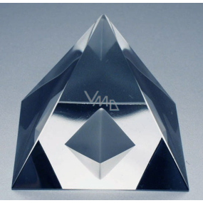 Glass pyramid in pyramid crystal 40 mm
