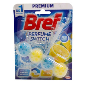 Bref Perfume Switch Marine-Citrus WC block with fresh fragrance and citrus fragrance effect change 50 g