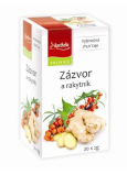 Apotheke Natur Ginger and Sea Buckthorn Fruit Tea aids digestion, breathing, and mental well-being 20 x 2 g