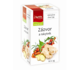 Apotheke Natur Ginger and sea buckthorn fruit tea helps digestion, breathing and well-being 20 x 2 g