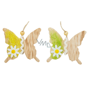 Butterflies for hanging wood 8.5 cm, 2 pieces