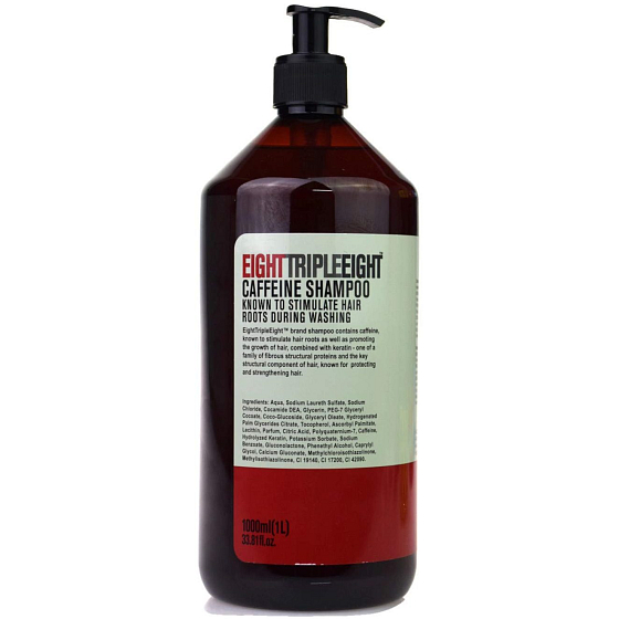 Triple Eight stimulating shampoo for hair with caffeine, blood circulation and hair growth 1 l dispenser