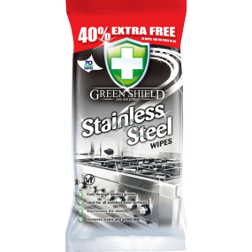 Green Shield Stainless steel wet cleaning wipes 70 pieces