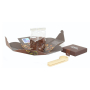 English Tea Shop Organic Rooibos Chocolate and Vanilla Loose Leaf Tea 80 g + Wooden Scoop with Clip