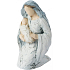 Arora Design Mary and Santa Claus a beautiful depiction of the Virgin Mary with the Baby Jesus in her arms must not be missing in your nativity scene Resin figurine 13.5 cm