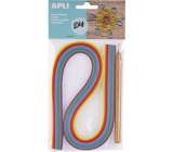 Apli Quilling paper strips mix of colours 0,5 x 54 cm 120 pieces + rolling tool 1 piece, set