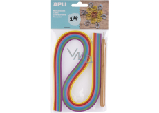 Apli Quilling paper strips mix of colours 0,5 x 54 cm 120 pieces + rolling tool 1 piece, set