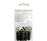 Eyeshadow applicator Black and white foam 5 pieces