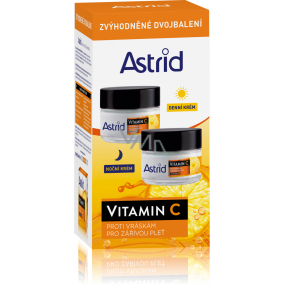 Astrid Vitamin C anti-wrinkle day cream 50 ml + anti-wrinkle night cream 50 ml, duopack