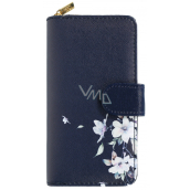 Albi Original Wallet large Blue flower 19 cm x 9,5 cm x 3 cm