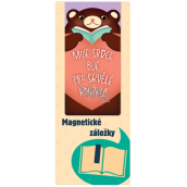 Albi Magnetic bookmark My heart beats for great books 9 x 4, 5 cm