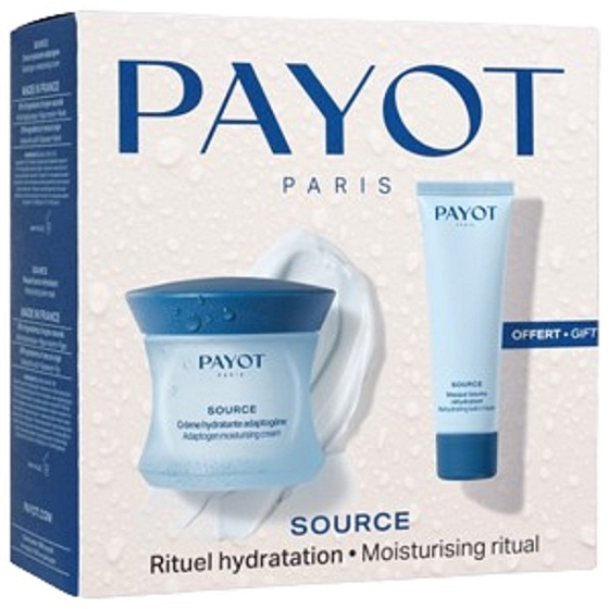 Payot Source Cr?me Hydratante Adaptog?ne facial moisturizer 50 ml + Source Masque Baume Réhydratant hydrating refreshing mask 50 ml, cosmetic set for women