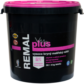 REMAL Plus Highly Covering Paint for Walls, 36+4 kg