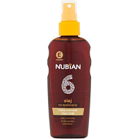 NUBIAN Sunscreen Oil SPF 6 with Beta-Carotene Spray, 200 ml