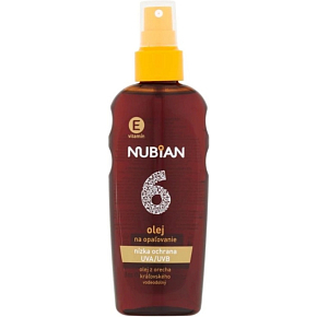 NUBIAN Sunscreen Oil SPF 6 with Beta-Carotene Spray, 200 ml NUBIAN Sunscreen Oil SPF 6 with Beta-Carotene Spray, 200 ml