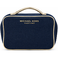 Michael Kors women's denim cosmetic bag 1 piece