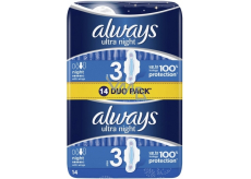 Always Ultra Night sanitary pads with wings 2 x 7 pieces