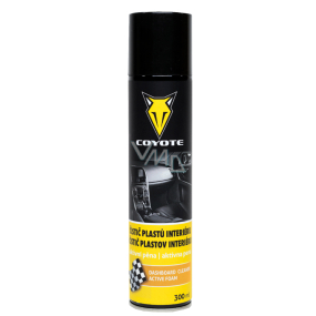 Coyote Active Interior Plastic Cleaner removes grease foam 300 ml