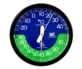 Schneider Hygrometer and thermometer, round, plastic, 108 mm