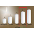 Lima Gastro smooth candle white cylinder 80 x 250 mm 1 piece