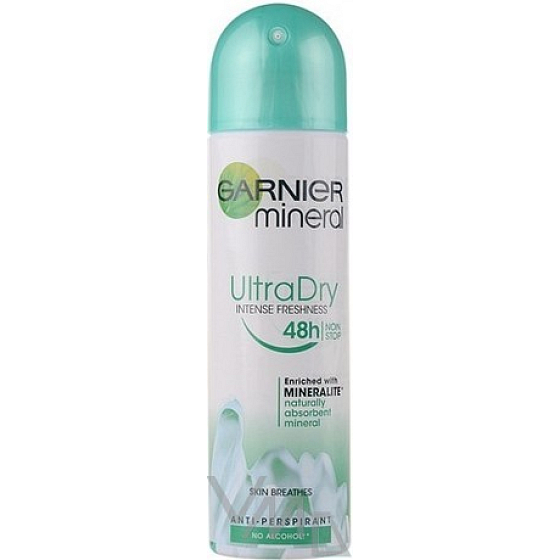 Garnier Mineral Ultra Dry Intense Freshness deodorant spray for women 150 ml