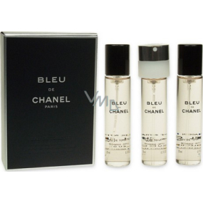 Chanel Bleu de Chanel Eau de Toilette Refill for Men 3 x 20 ml