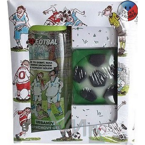 Bohemia Gifts Urbanova cosmetics For a football player, shower gel 300 ml + soap 35 g, cosmetic set