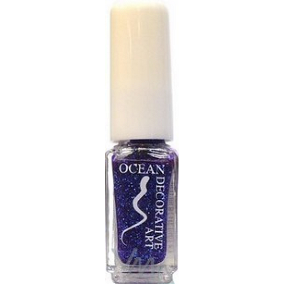Ocean Decorative Art decorating nail polish shade 06 blue-violet glitter 5 ml