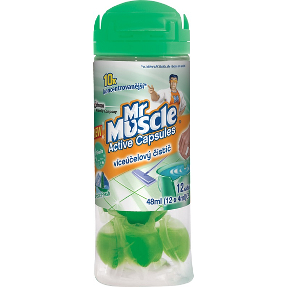 Mr. Muscle Active Capsules Arctic Fresh multi-purpose cleaner 12 pieces