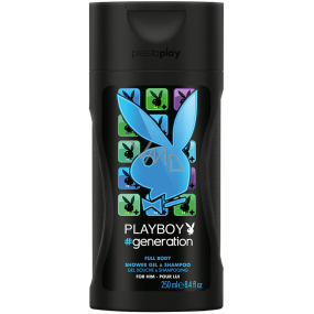 Playboy Generation for Him 2in1 shower gel and shampoo for men 250 ml