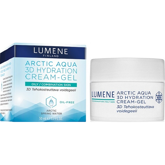 Lumene Arctic Aqua 3D Hydration Cream-Gel Moisturizing cream gel for oily / combination skin 50 ml
