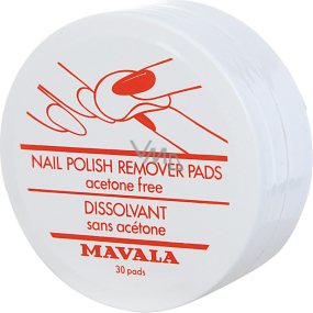 Mavala Nail Polish Remover Pads disposable paint tampons 30 pieces