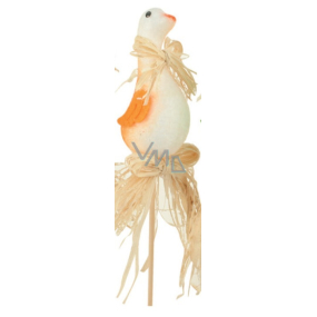 Goose with orange wings decorated with a recess 8 cm + skewers