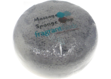 Fragrant Courage Olive Glycerine massage soap with a sponge filled with the scent of Diesel Only the Brave in gray-white 200 g