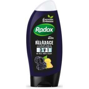 Radox Men Relaxation Blackberry and Ginger 3in1 shower gel and shampoo for men 250 ml