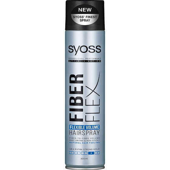 Syoss Fiberflex Flexible Volume extra strong fixation hairspray 300 ml